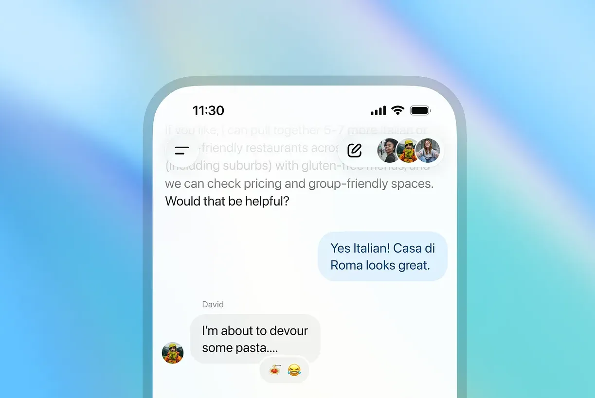 ChatGPT just got a lot more social with group chats