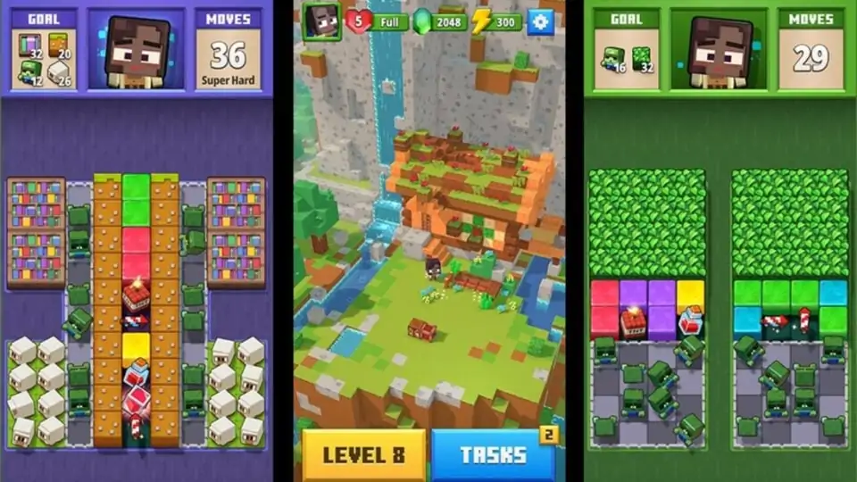 Minecraft Blast, King and Mojang team up for a puzzle adventure