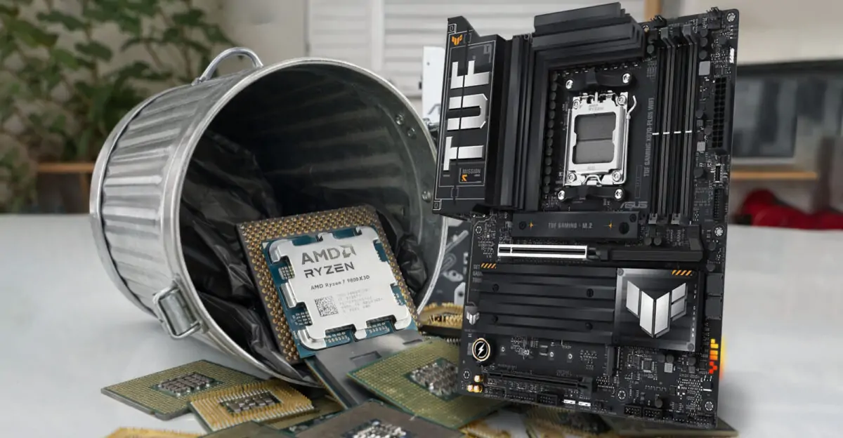 The first AMD Ryzen 7 9850X3D has already bit the dust, and yes, it's an ASUS board again