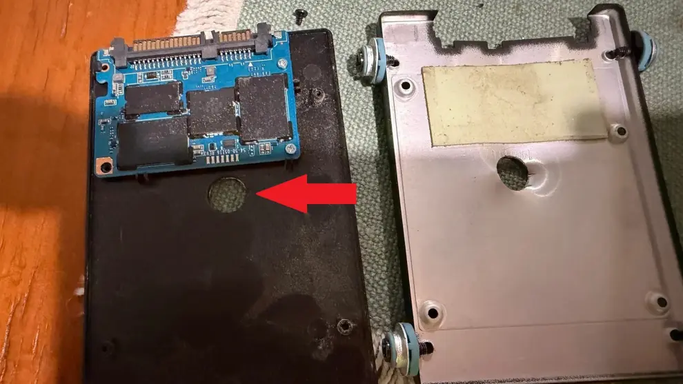 Drilled an SSD to destroy it, and the drive came back to life