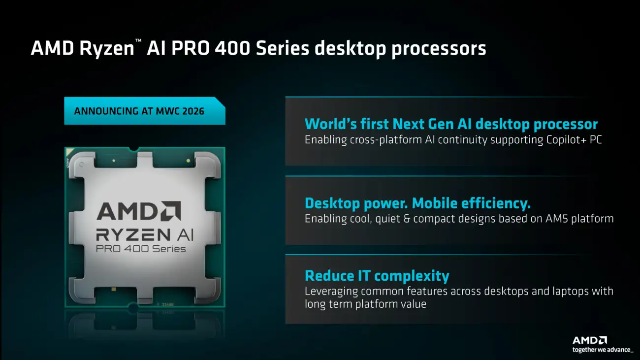 AMD brings Copilot+ AI features to desktop PCs with the new Ryzen AI 400