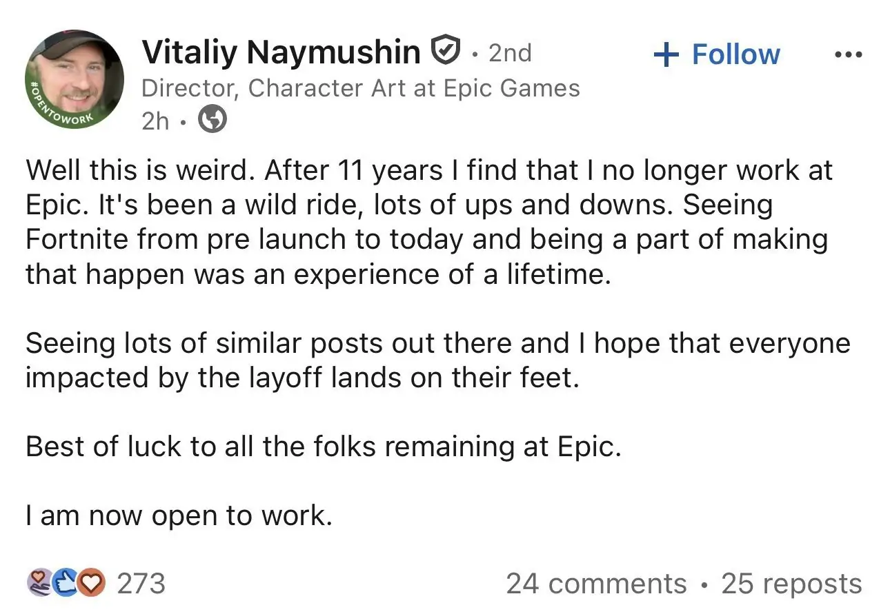 Epic Games lays off over 1,000 employees amid Fortnite struggles