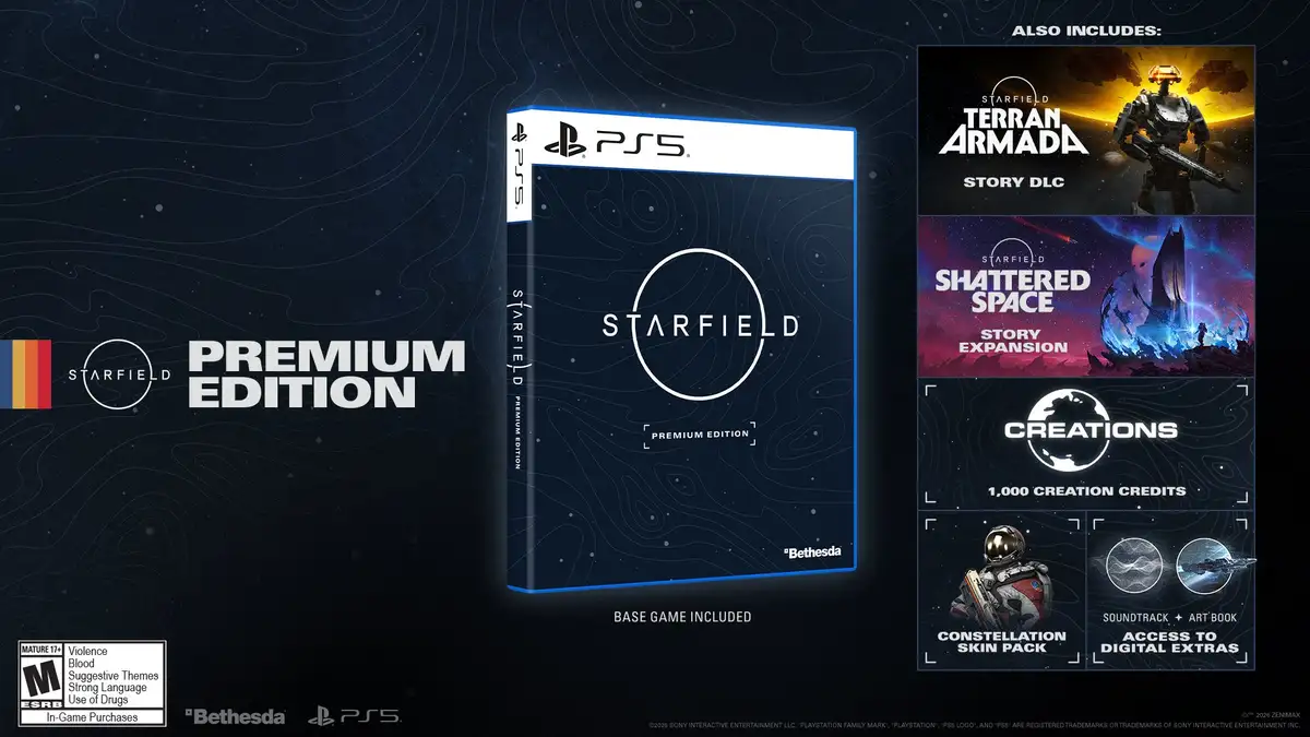 Starfield lands on PS5 April 7, release date, DLC, free update and Pro support