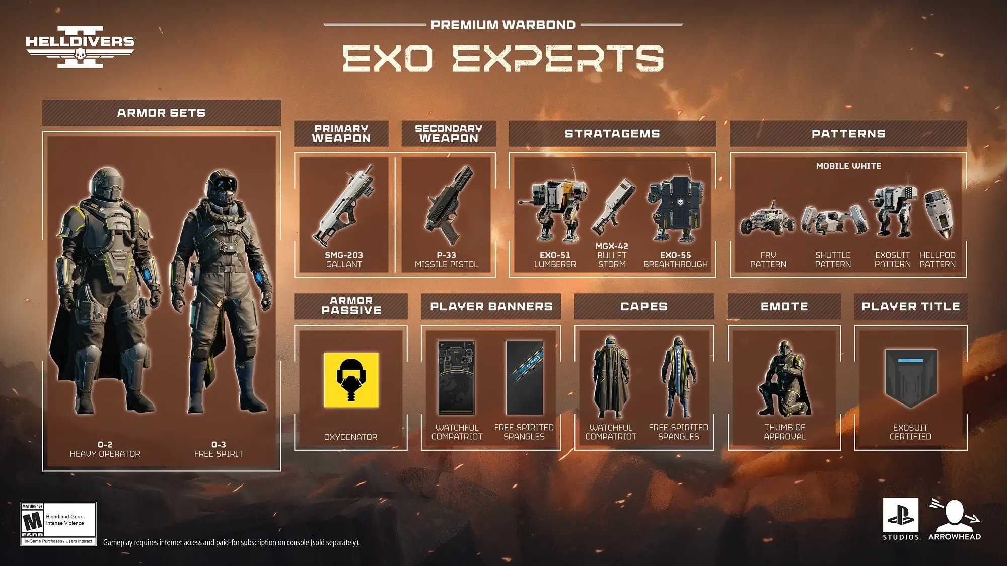 Helldivers 2 Exo Experts Warbond arrives April 28 with new gear