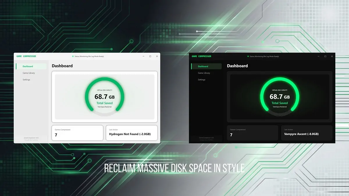 Game Compressor shrinks your Steam library without deleting games
