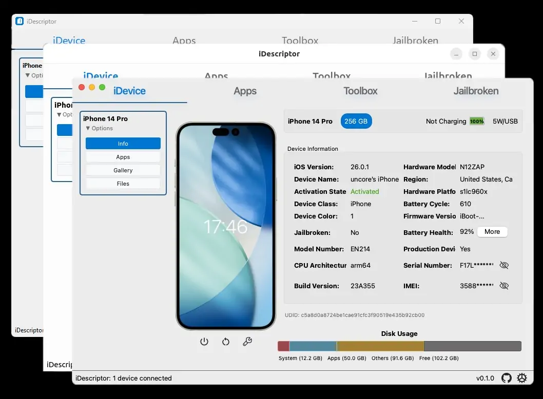 iDescriptor: The free open-source iTunes alternative for Windows, Mac & Linux