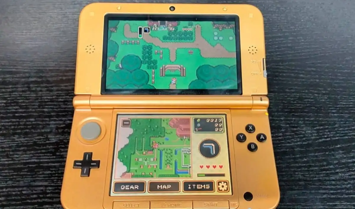 Zelda: A Link to the Past native 3DS port uses both screens