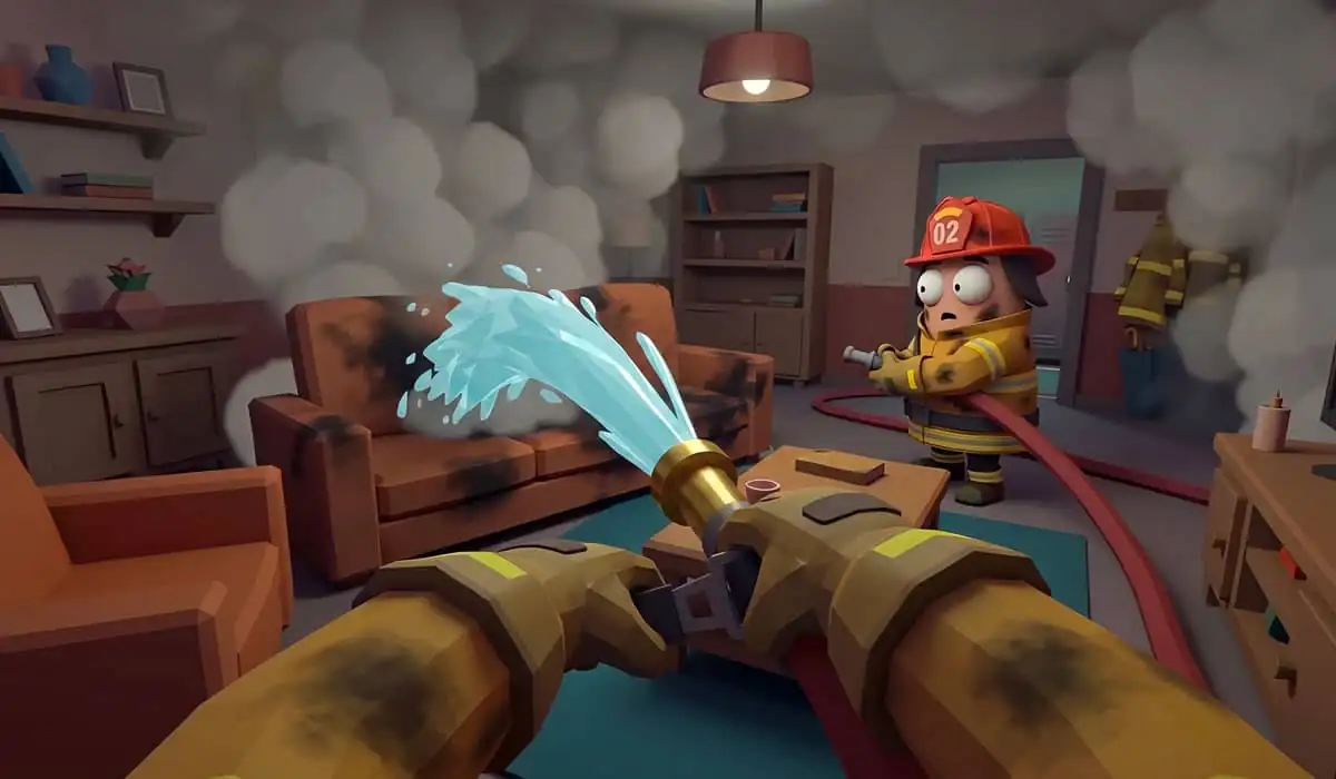 Flame and Blame is first-person co-op firefighting mayhem
